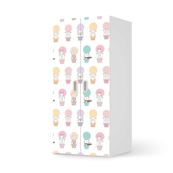 Möbelfolie IKEA Stuva / Fritids Schrank - 2 grosse Türen - Flying Animals - CR117826