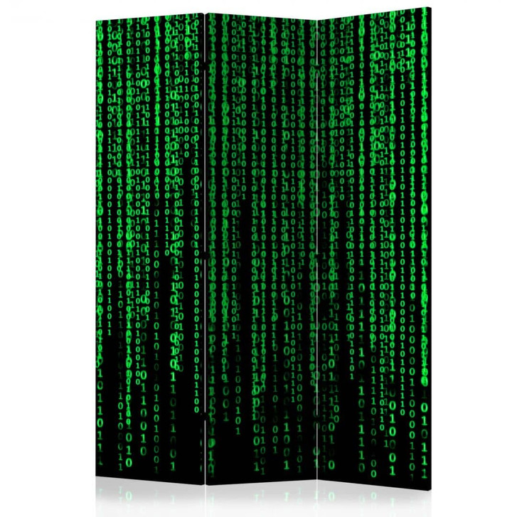 Paravent, Raumteiler freistehend, Trennwand - Digitaler Regen - WA455802