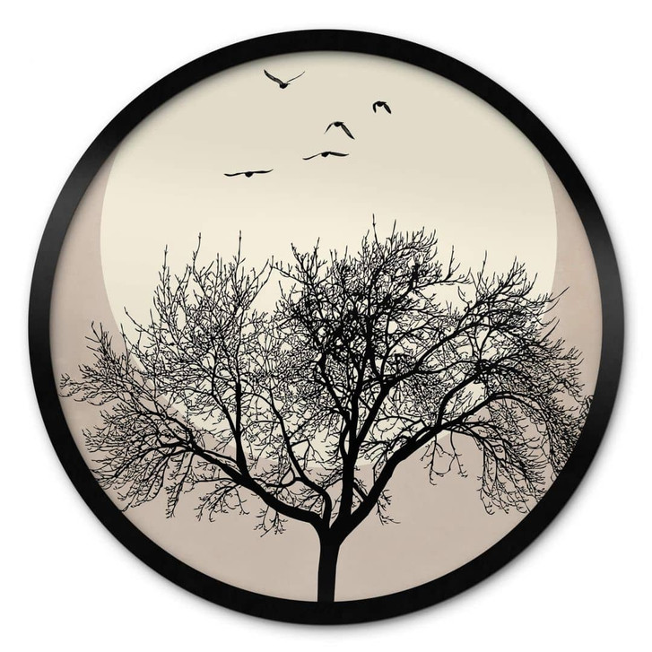 Poster Kubistika - Wintertraum - Rund - WA328960