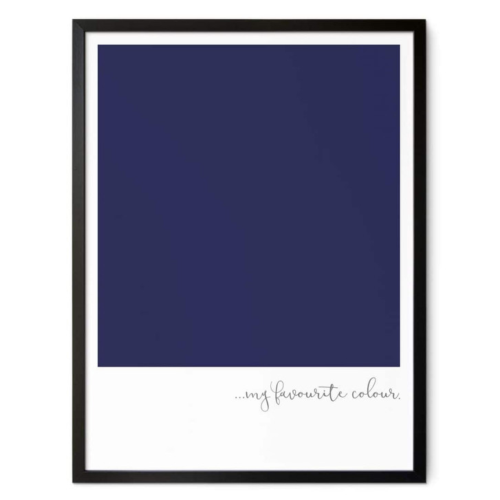 Poster My favourite colour - dark blue - WA164444