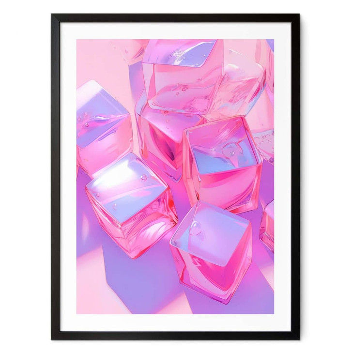 Poster Treechild - Pinke Eiswürfel - WA407961