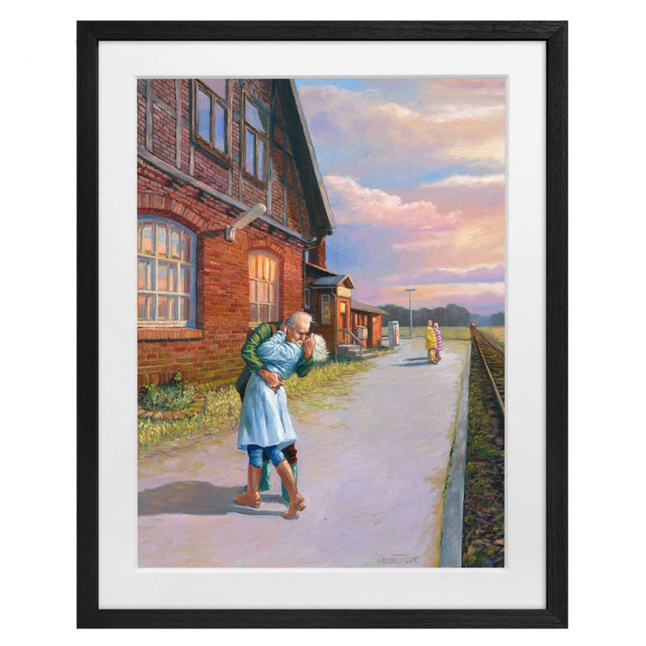 Fine Art Poster mit Passepartout - Marunde - Abschiedskuss (2022) - WA398179