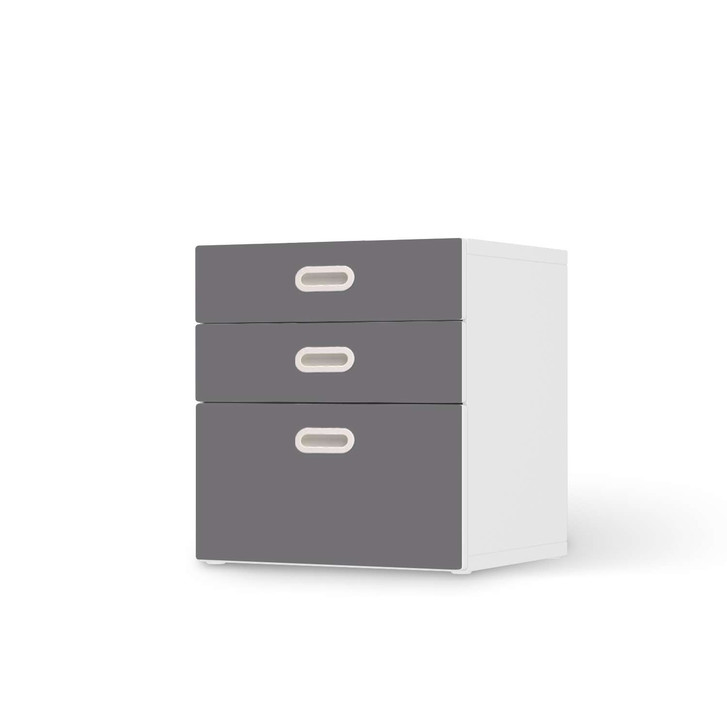 Folie IKEA Stuva / Fritids Kommode - 3 Schubladen - Grau Light - CR105886