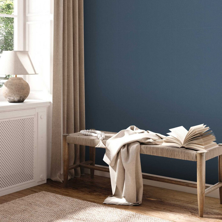 Grafik-Tapete Blau - Moderne Strukturtapete Wohnzimmer - Vliestapete Schlafzimmer Küche - WA395989