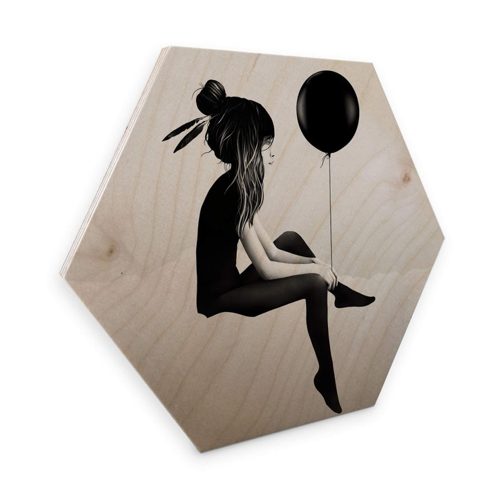 Hexagon - Holz Birke-Furnier - Ireland - No such thing as nothing - Ballon - WA253265