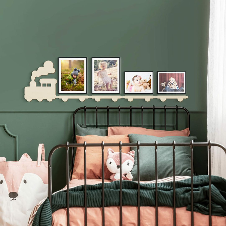 Holzkunst Pappel - Lokomotive (5-teilig) - WA310003