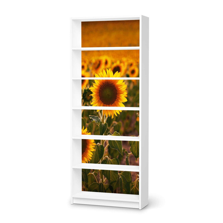 Klebefolie IKEA Billy Regal 6 Fächer - Sunflowers - CR111060