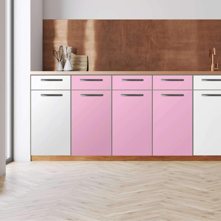 Küchenfolie - Unterschrank 120cm Breite - Pink Light - CR112281