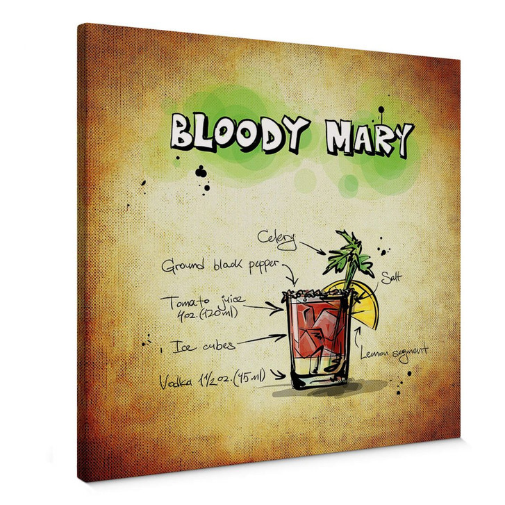 Leinwandbild Bloody Mary - Rezept - WA359227