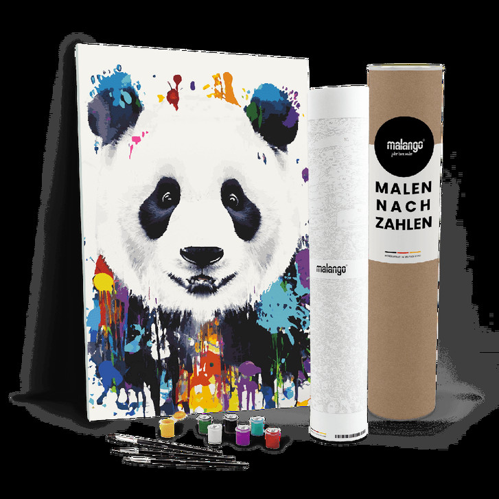 Malen nach Zahlen Leinwandbild - Panda Paul - WA447460