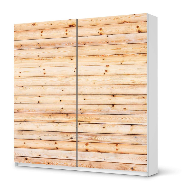 Möbel Klebefolie IKEA Pax Schrank 201cm Höhe - Schiebetür - Bright Planks - CR113841