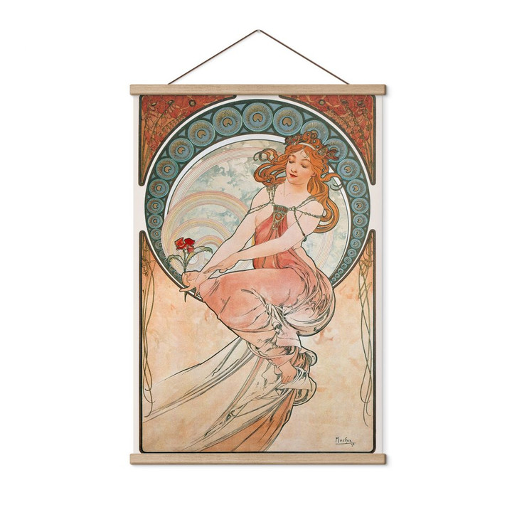 Stoffbild Mucha - Vier Künste: Die Malerei - WA500693