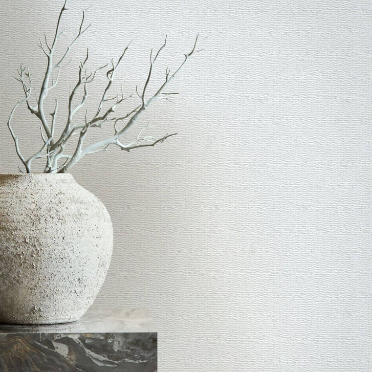 Vliestapete mit geflechteter Holzoptik grau, weiss Textiloptik - WA450401