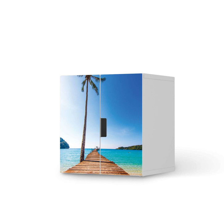 Möbelfolie IKEA Stuva / Malad Schrank - 2 kleine Türen - Caribbean - CR118958