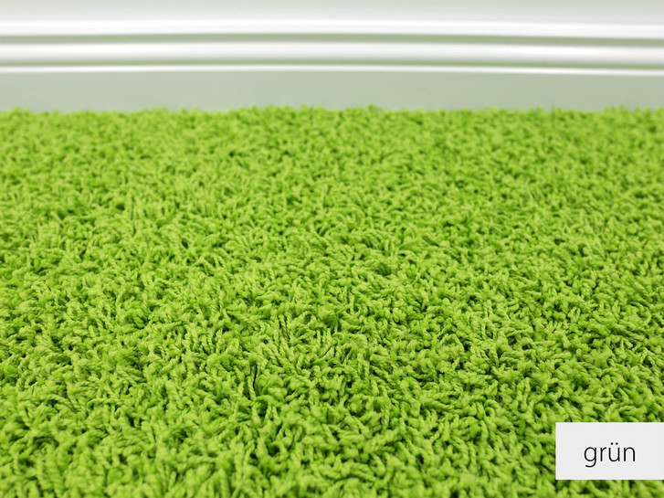 HEVO® Fiji Hochflor Teppichboden Meterware Wunschmass in Grün - TS443246