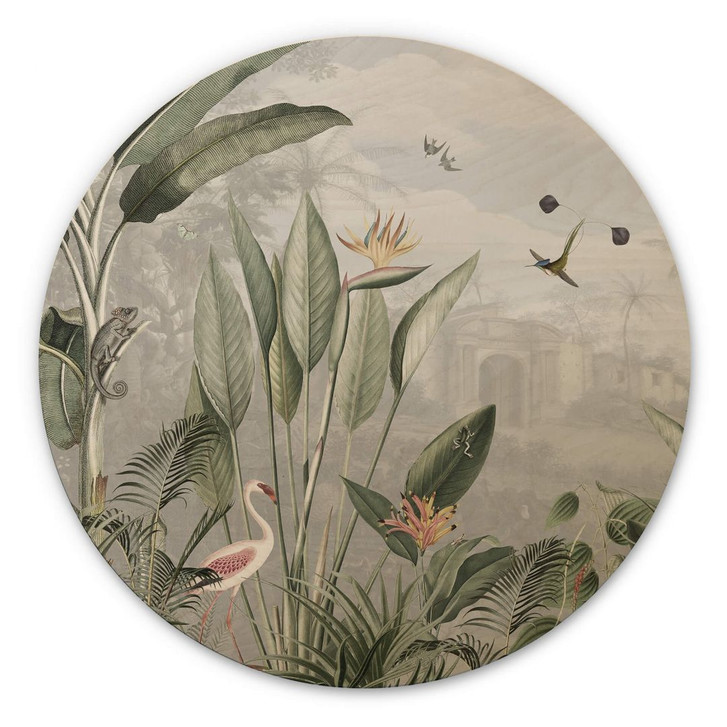 Holzbild Sir Edward - Botanik - Rund - WA355511