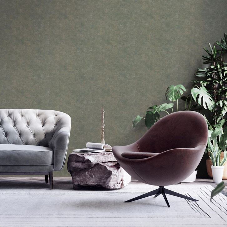 Livingwalls Strukturtapete My Home My Spa Vliestapete Natural Cosy Home geometrisch blau, gold - WA341805