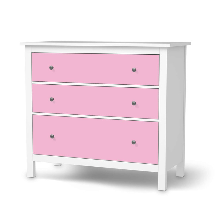 Möbelfolie IKEA Hemnes Kommode 3 Schubladen - Pink Light - CR114768