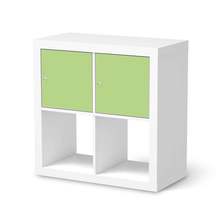 Möbelfolie IKEA Kallax Regal 2 Türen (quer) - Hellgrün Light - CR115480