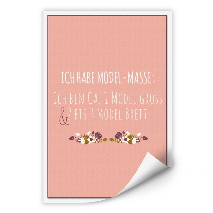 Wallprint Ich habe Modelmasse... - WA184665