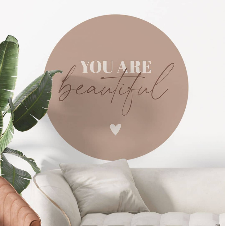 Wandtattoo You are beautiful - Rund - WA429965