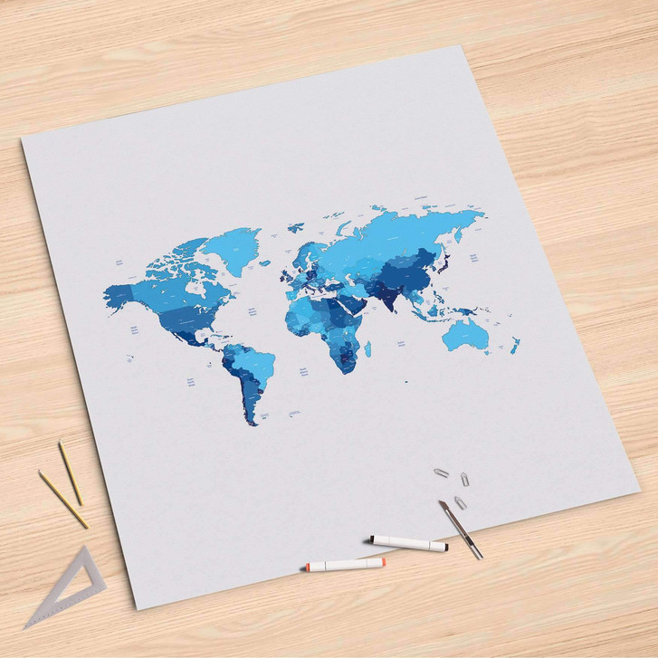Folienbogen (90x90cm) - Politische Weltkarte - CR107641