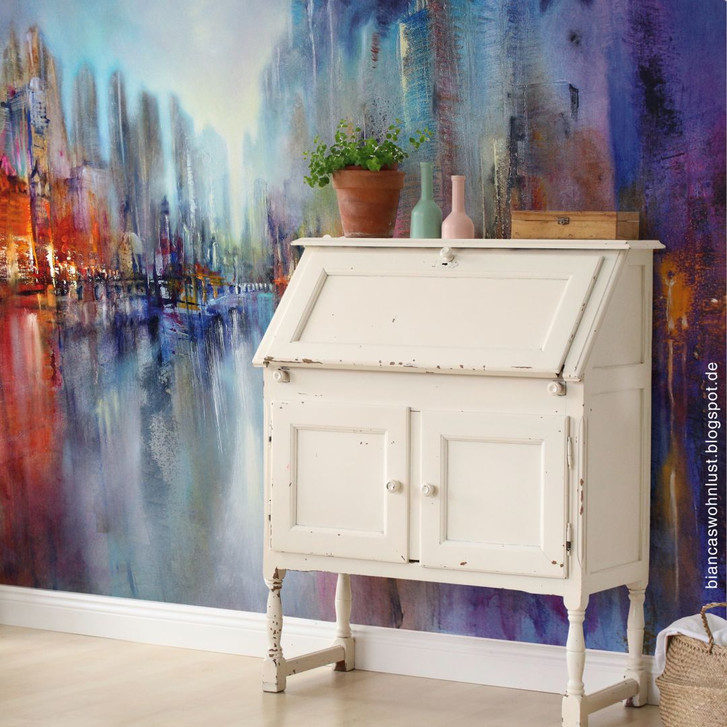 Fototapete Schmucker - Stadt am Fluss - WA227430