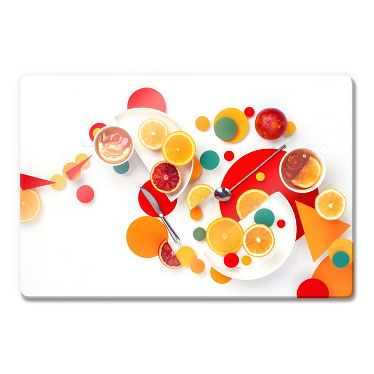 Glasbild Belenko - Suprematic Lemon Ice Tea  - WA231983