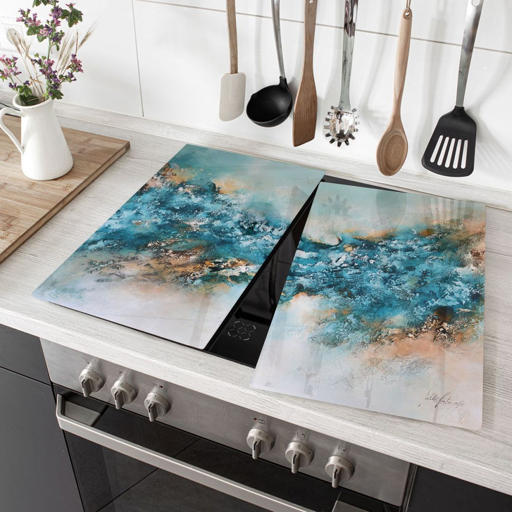 Herdabdeckplatte Abstrakte Eis Komposition - Fedrau - WA435654