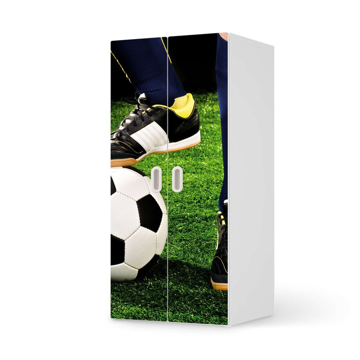 Möbelfolie IKEA Stuva / Fritids Schrank - 2 grosse Türen - Fussballstar - CR117829