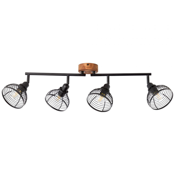 Spotrohr Annelie, braun, 22 x 70 cm, Holz Innenleuchte - WA438509
