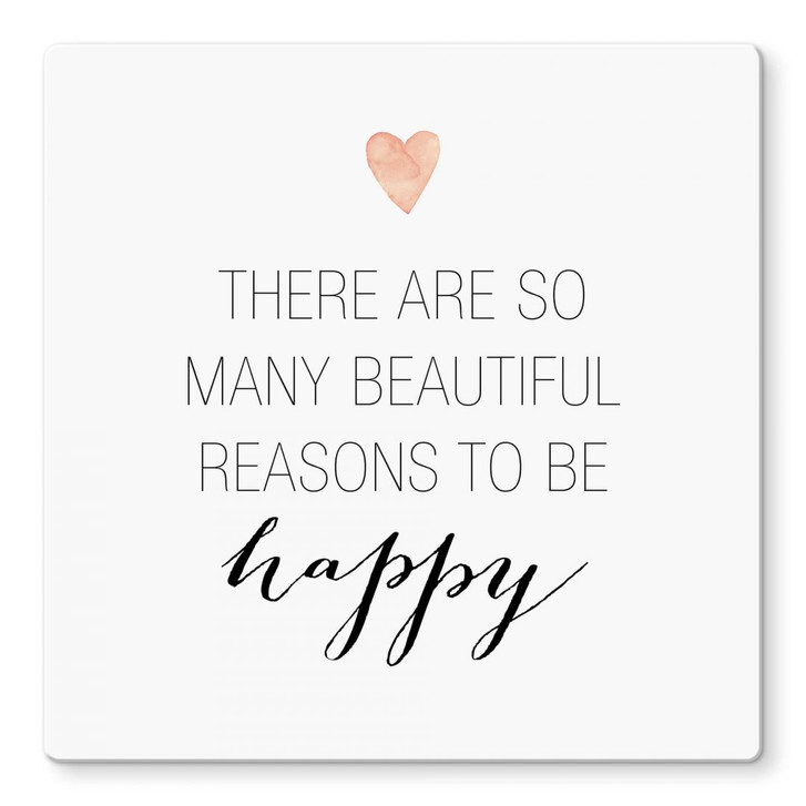 Glasbild Confetti & Cream - Many reasons to be happy - WA291118