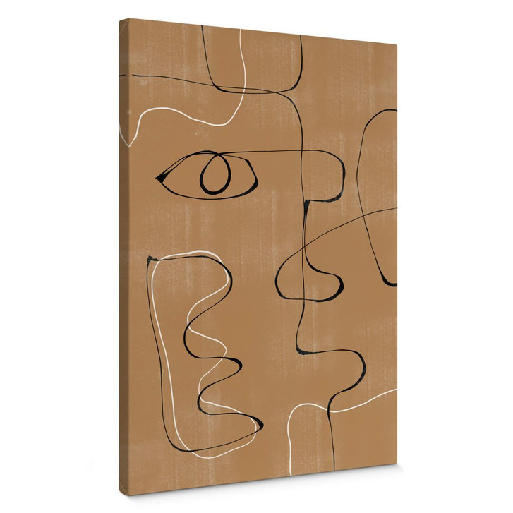 Leinwandbild The Miuus Studio - Abstraktes Gesicht - WA375923