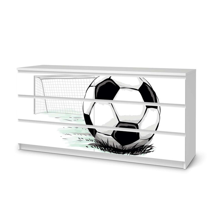 Möbelfolie IKEA Malm Kommode 6 Schubladen (breit) - Freistoss - CR116567