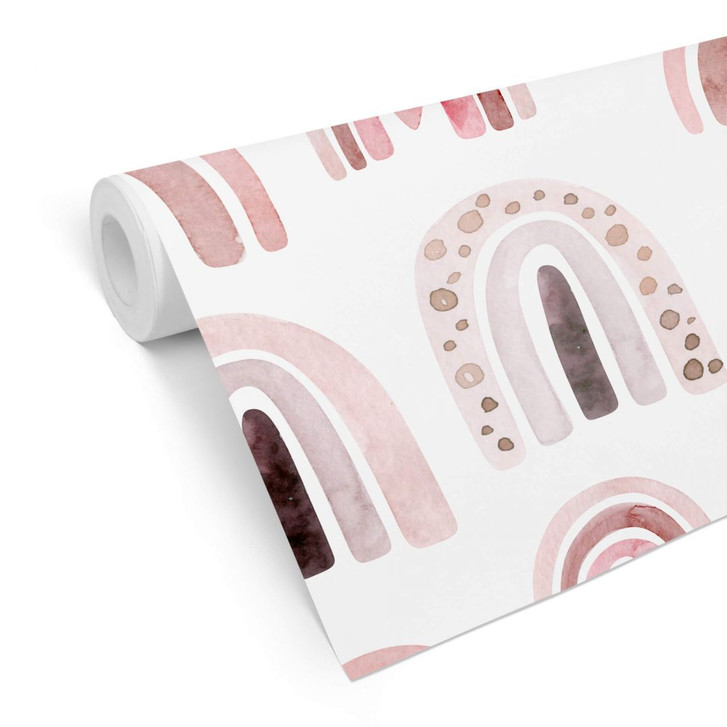 Mustertapete Kvilis - Regenbogen mit Punkten - WA311451