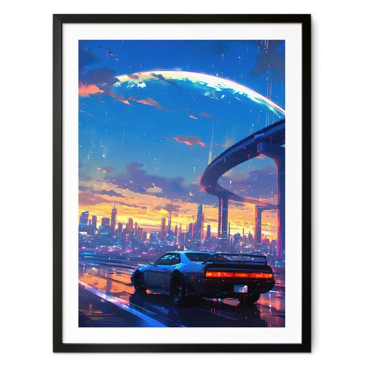 Poster Autofahrt durch den Regen - Takkar - WA427625