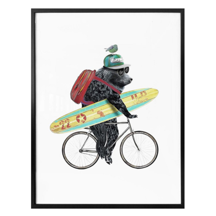 Poster mit Surfing Bear - WA171244