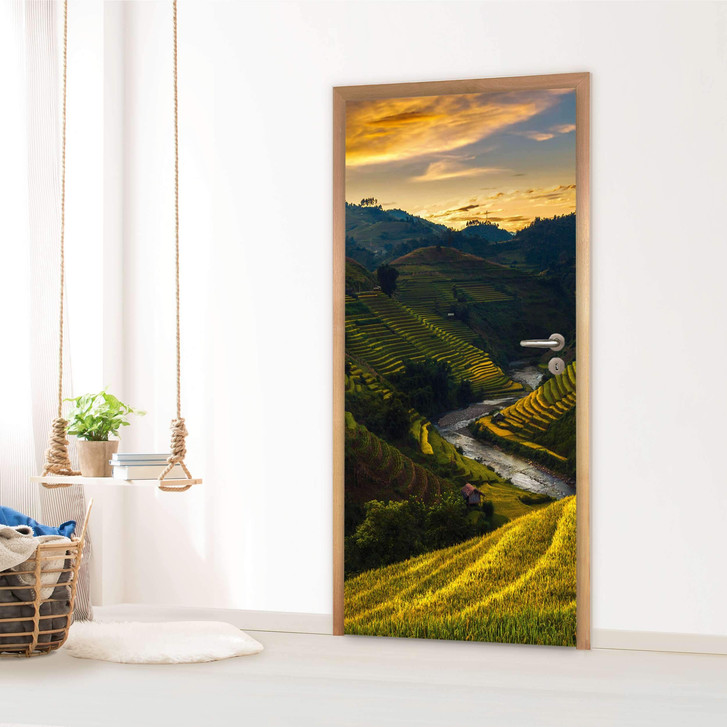 Türfolie - Reisterrassen - CR119991
