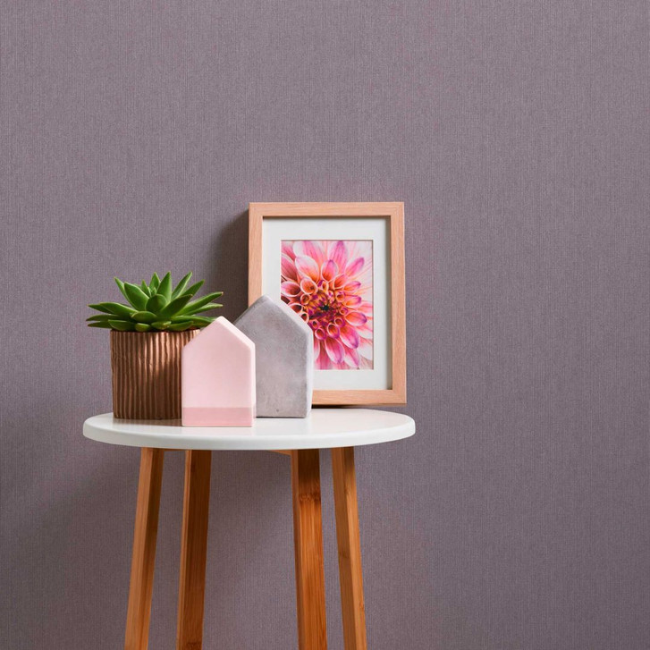 Unitapete in Textil-Optik Lila - Tapete mit modernem Design - WA395521