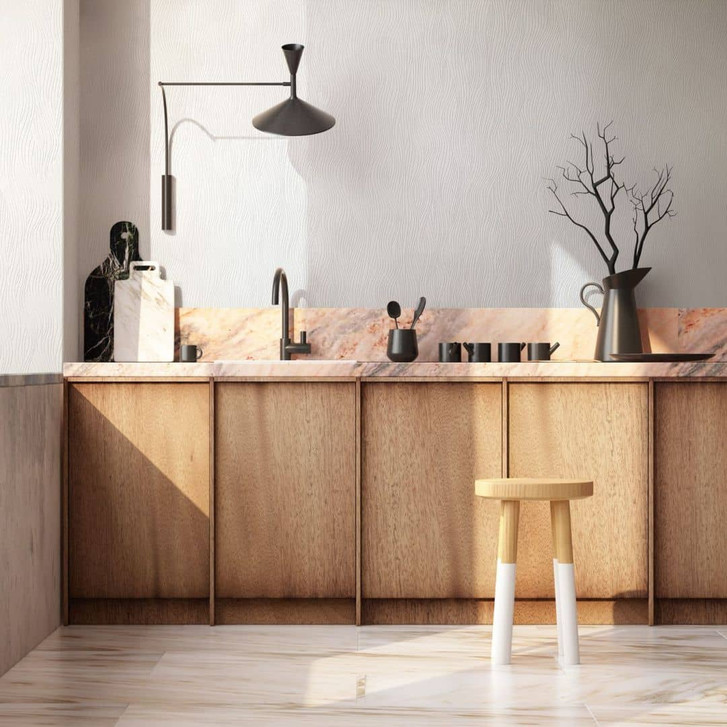 Vliestapete in 3D-Streifenoptik weiss Streifen - WA446363