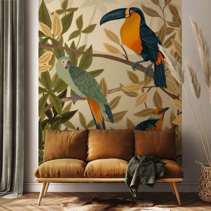 Fototapete Dschungeltapete Goed Blauw - Paradies - WA345206