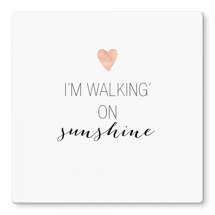 Glasbild Confetti & Cream - Im walking on sunshine - WA122012