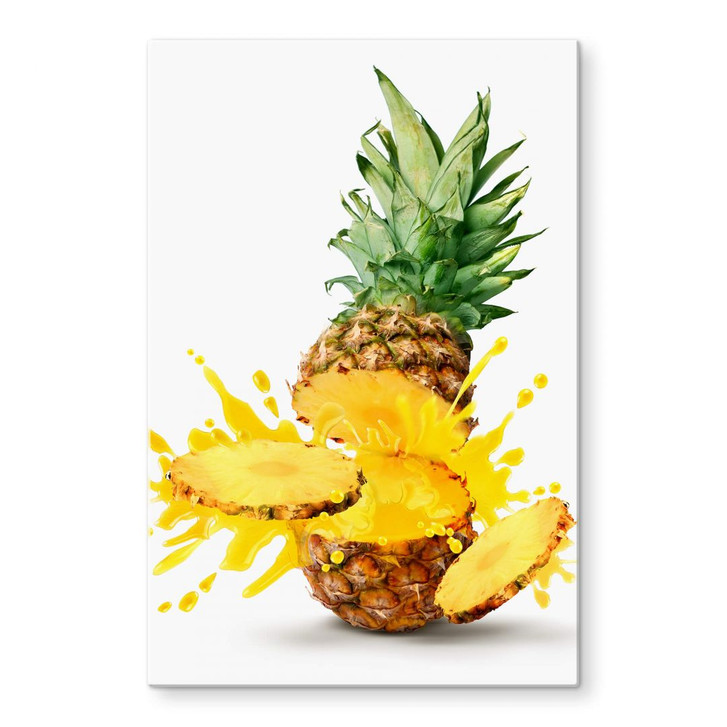 Glasbild Splashing Pineapple - WA127876