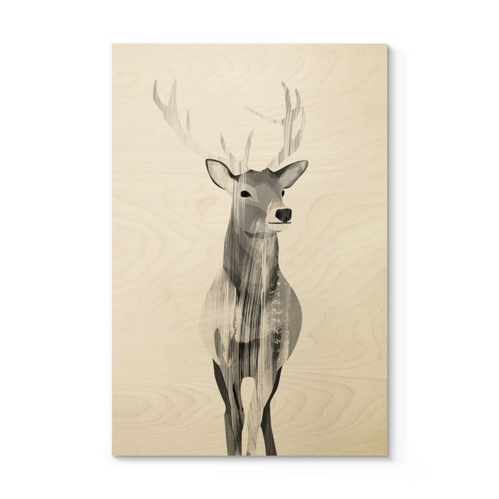 Holzposter Goed Blauw - Der Hirsch - WA306451