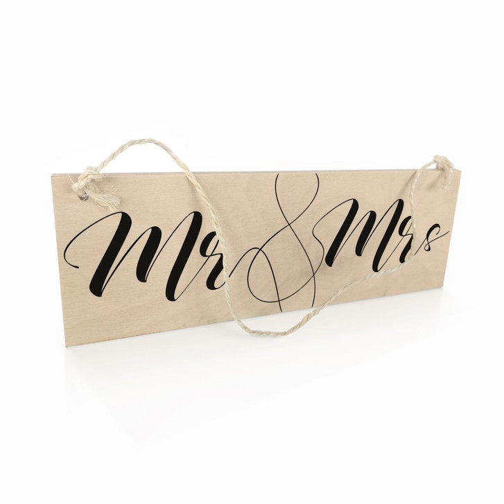 Holzschild Mr and Mrs - WA295786