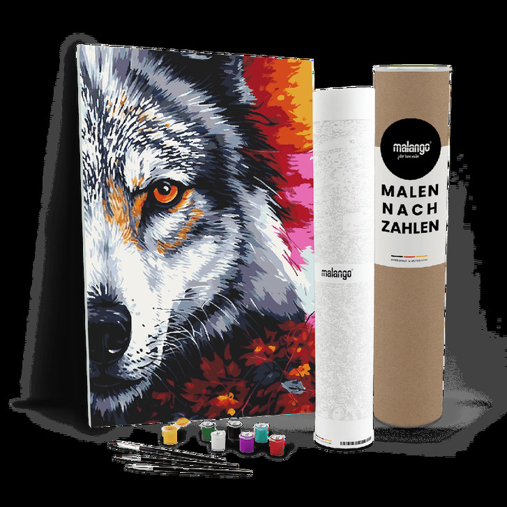 Malen nach Zahlen Leinwandbild - Wolf Wynona - WA447758