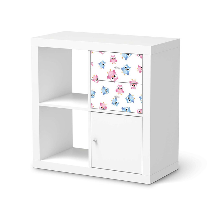 Möbelfolie IKEA Kallax Regal Schubladen - Eulenparty - CR115653