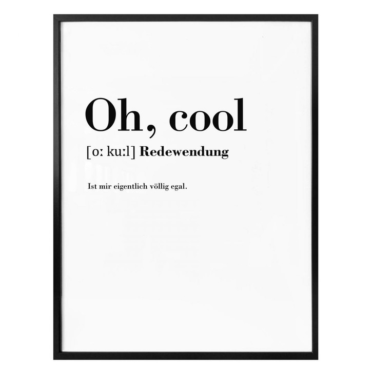 Poster Grammatik - Oh, cool - WA304485
