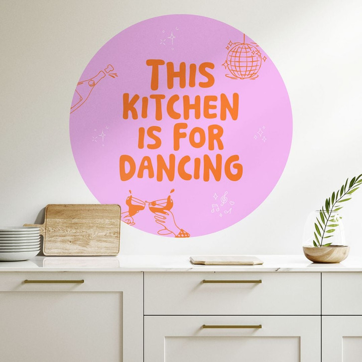 Wandtattoo This kitchen is for dancing - Ohkimiko - Rund - WA500852