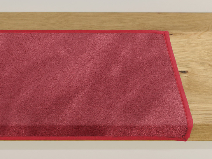 Emily Velours Stufenmatte Rechteckig Wunschmass in Flamingo - TS480068